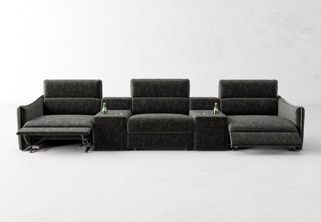 moebeloutlet.de 3-Sitzer Prisma Heimkino Sofa 3 Sitzer Grigio Antracite, Ki günstig online kaufen