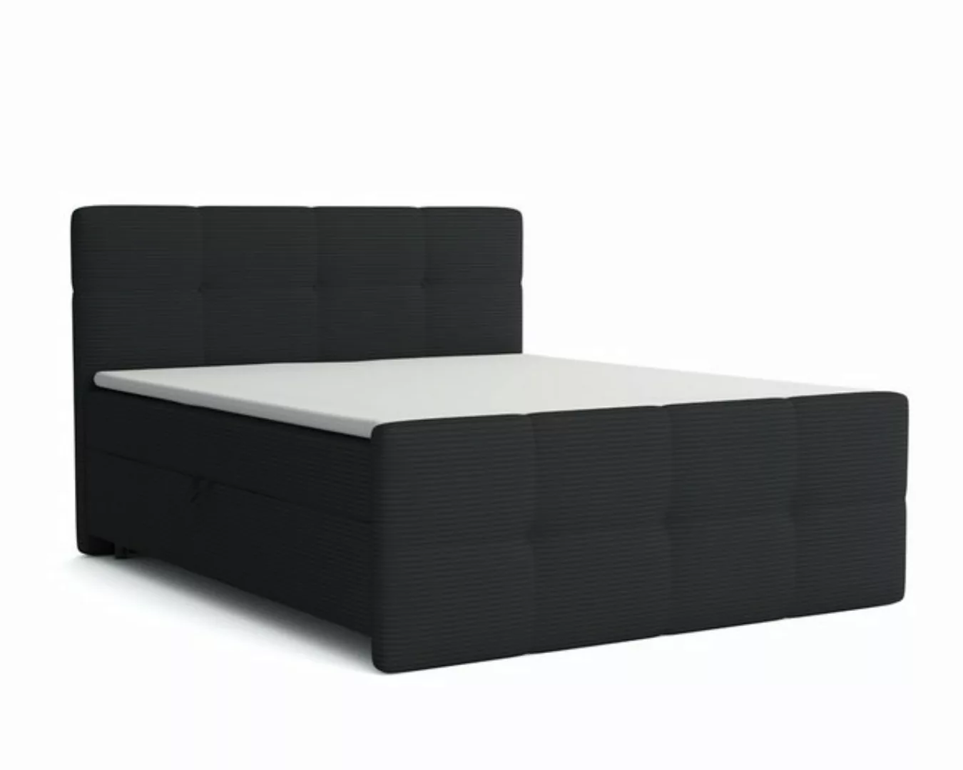 Deine Möbel 24 Boxspringbett STEVE Boxspring Komplettbett Polsterbett Bonel günstig online kaufen