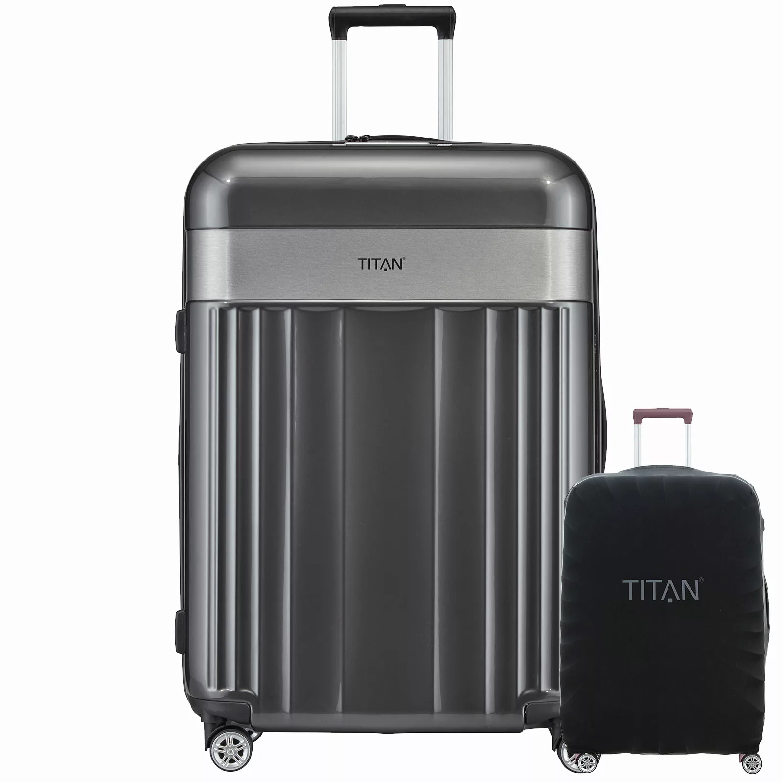TITAN SPOTLIGHT FLASH 76cm Anthracite Trolley inkl. Kofferschutz günstig online kaufen
