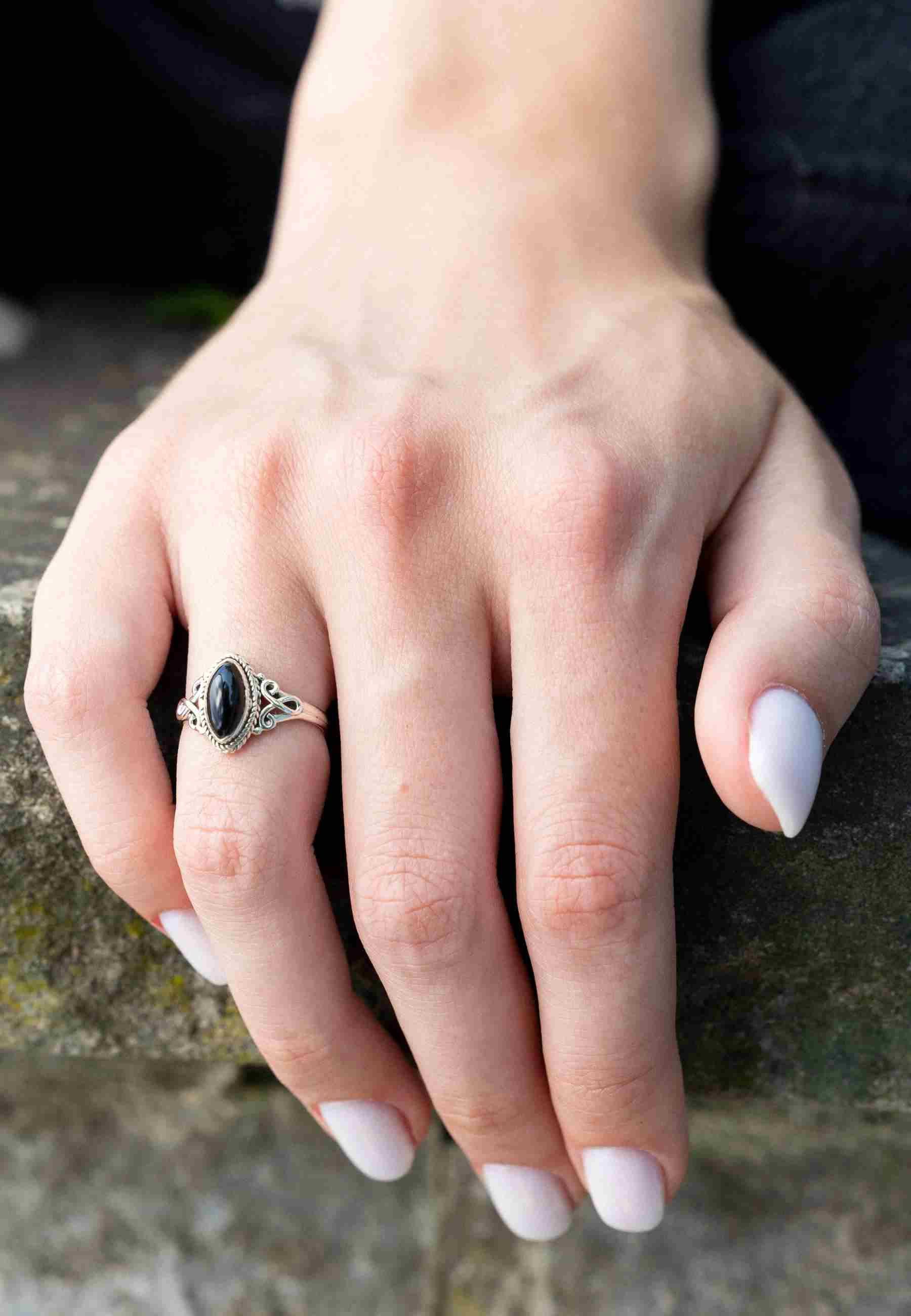 mantraroma Silberring BAGHIMI Ellipse aus 925 günstig online kaufen