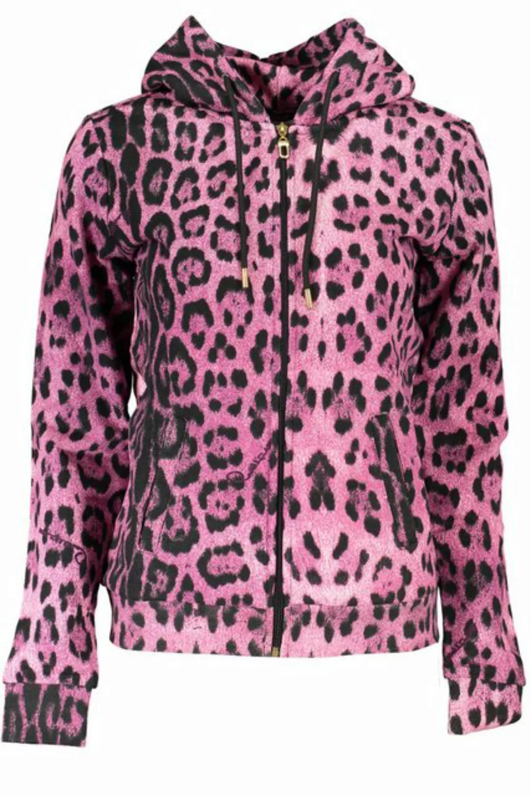 Cavalli Class Sweatshirt Damen Zip-Sweatshirt Rosa Mit Kapuze & Kontrasten günstig online kaufen