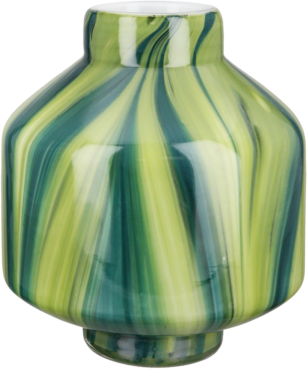 GILDE Tischvase "Verdo, Höhe ca. 22 cm", (1 St.), dekorative Vase aus Glas, günstig online kaufen