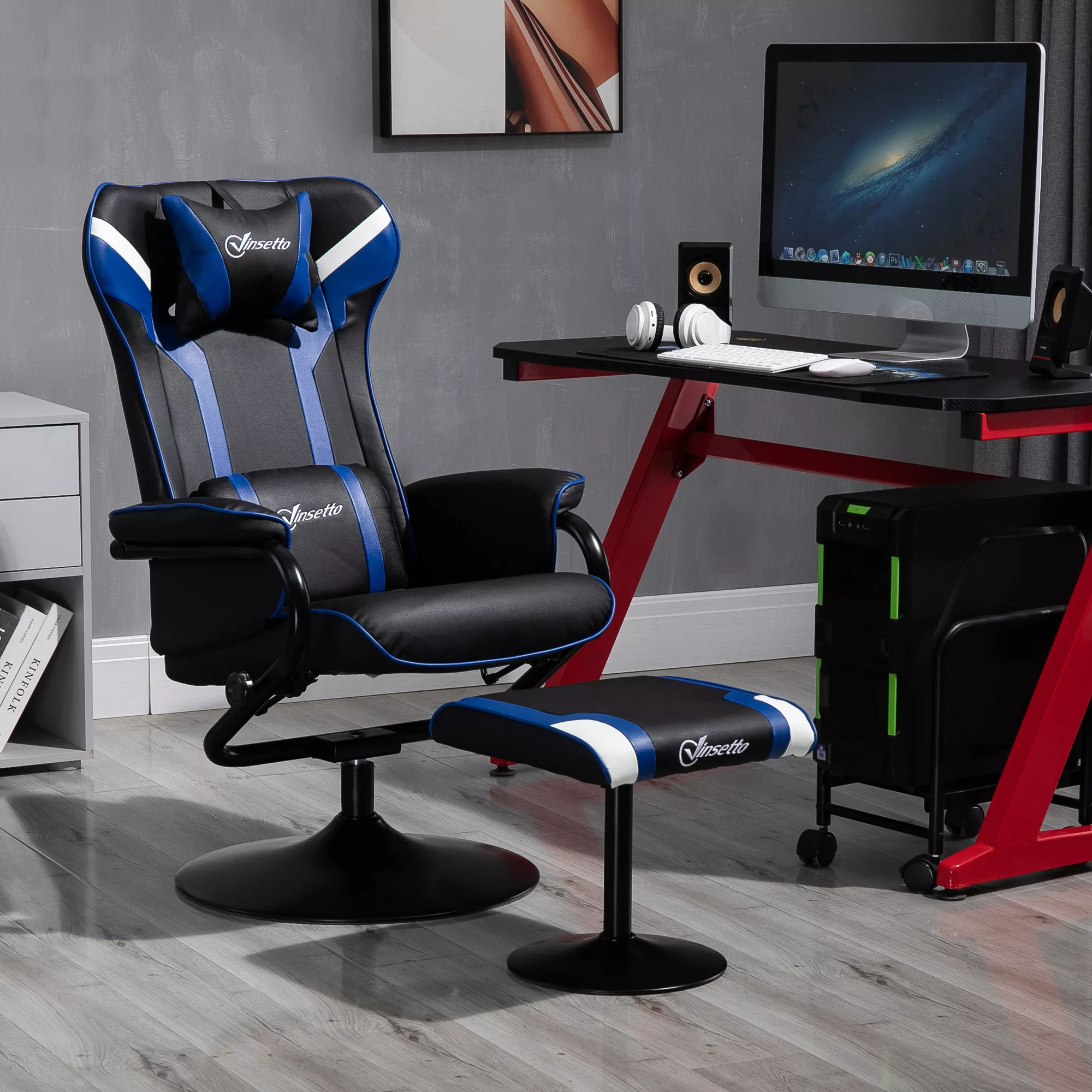 Vinsetto Relaxsessel mit Fußhocker, 130° neigbar, Fernsehsessel & Polsterse günstig online kaufen