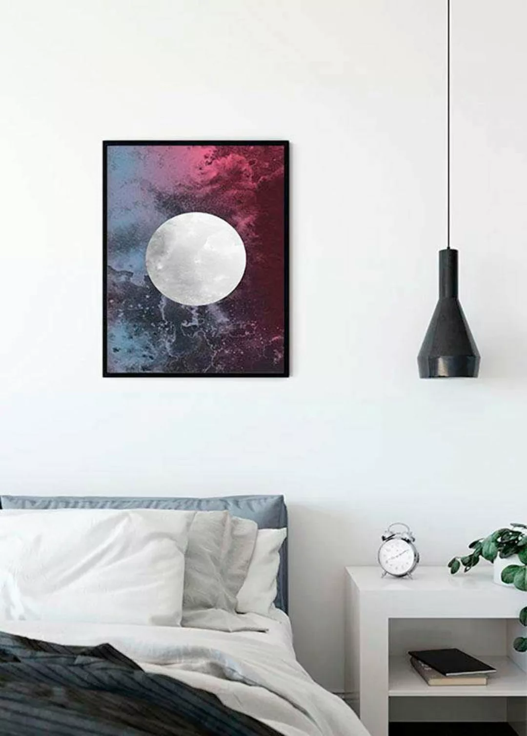 Komar Poster "Solum Luna", Abstrakt, (1 St.), Kinderzimmer, Schlafzimmer, W günstig online kaufen