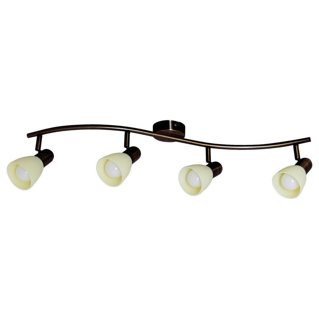 Näve Leuchten "4er LED-Wand-u. Deckenspot ""Mestre""" braun günstig online kaufen