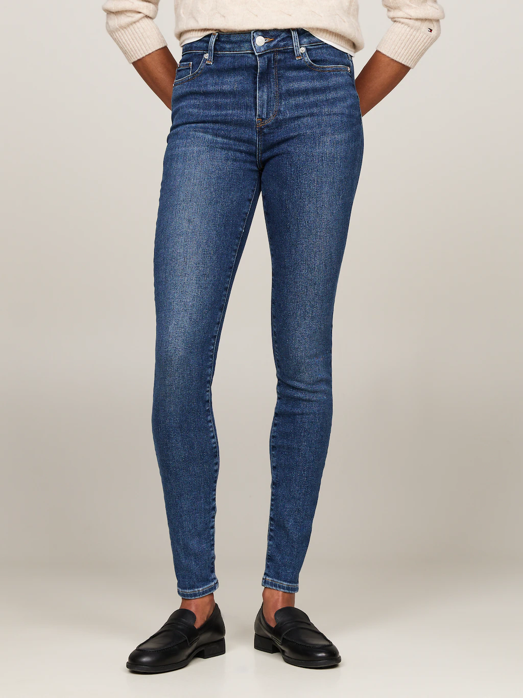 Tommy Hilfiger Skinny-fit-Jeans "HARLEM U SKINNY HW CAL", mit Tommy Hilfige günstig online kaufen