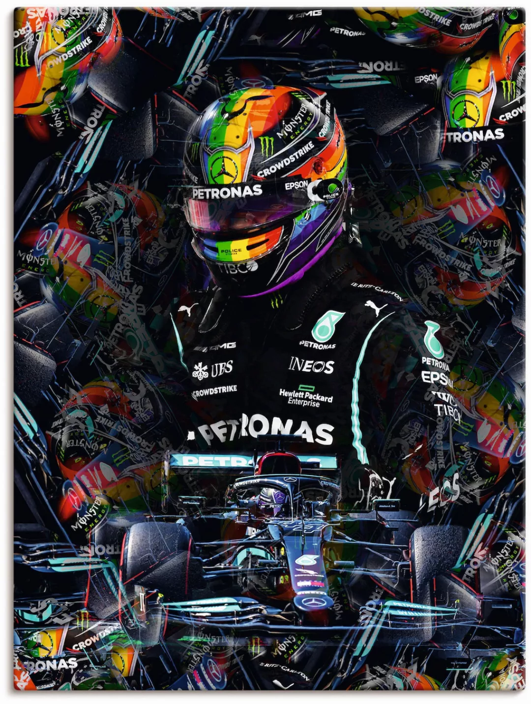 Artland Wandbild »Sir Lewis Hamilton Motorsportlegende«, Bilder von Männern günstig online kaufen