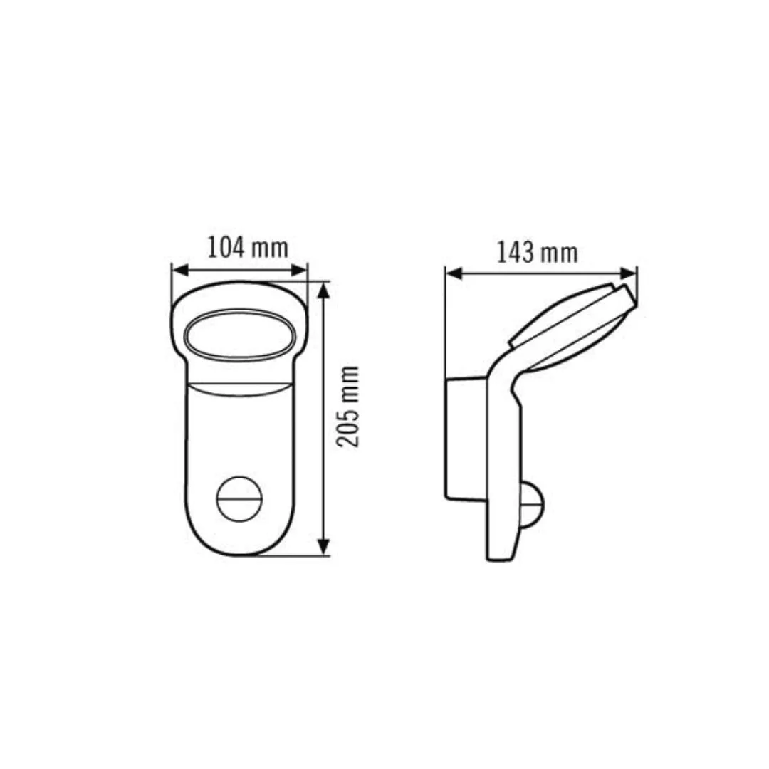 ESYLUX LED-Strahler 5000K, sw AOLWL100OP800750MDBK günstig online kaufen