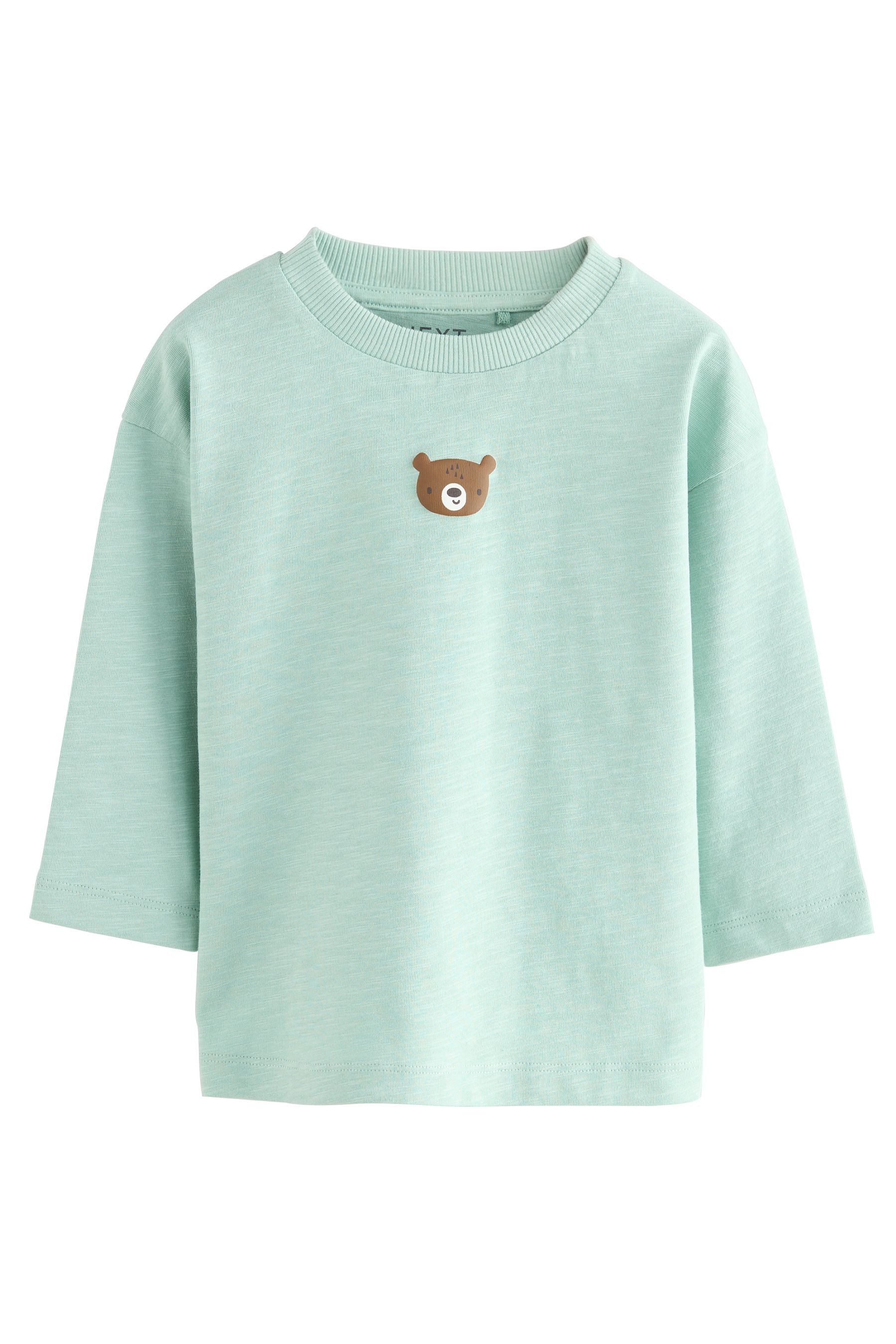 Next Langarmshirt Langarmshirt, Semi unifarben (1-tlg) günstig online kaufen