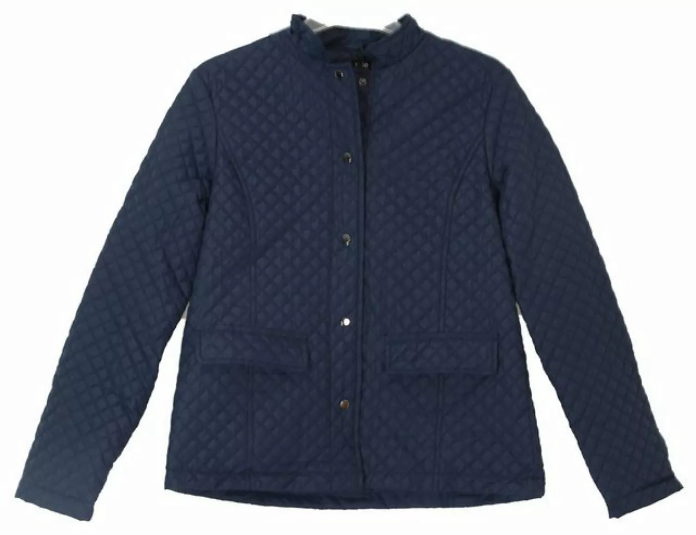Iwie Steppjacke leichte übergangsjacke gesteppt Karo Muster in Blau günstig online kaufen