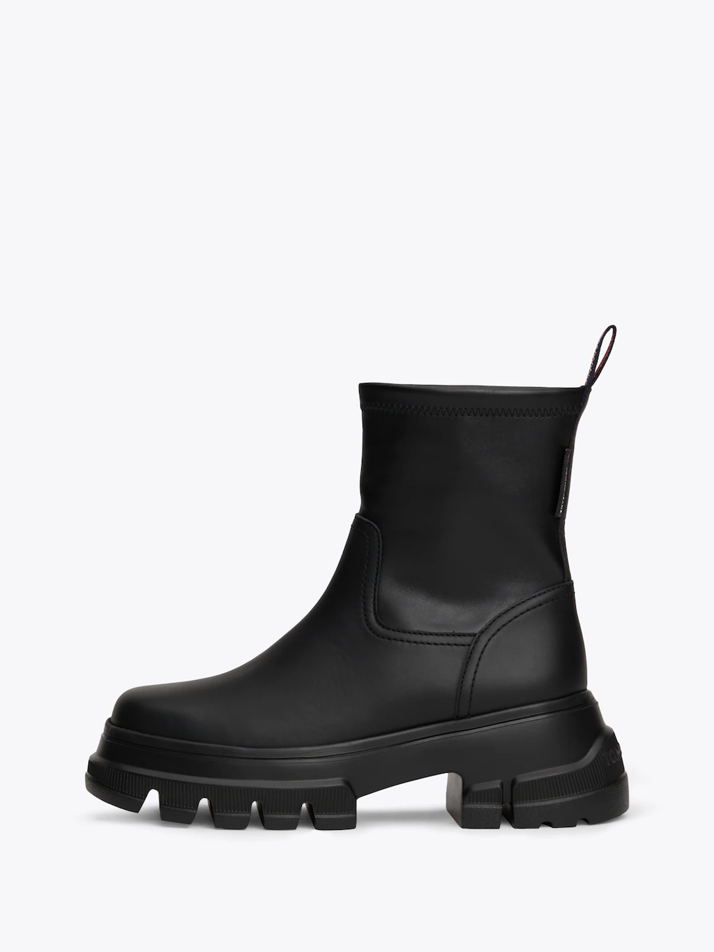 Tommy Jeans Stiefelette "TJW CHUNKY CHELSEA BOOT MIX MAT", Blockabsatz, Pla günstig online kaufen