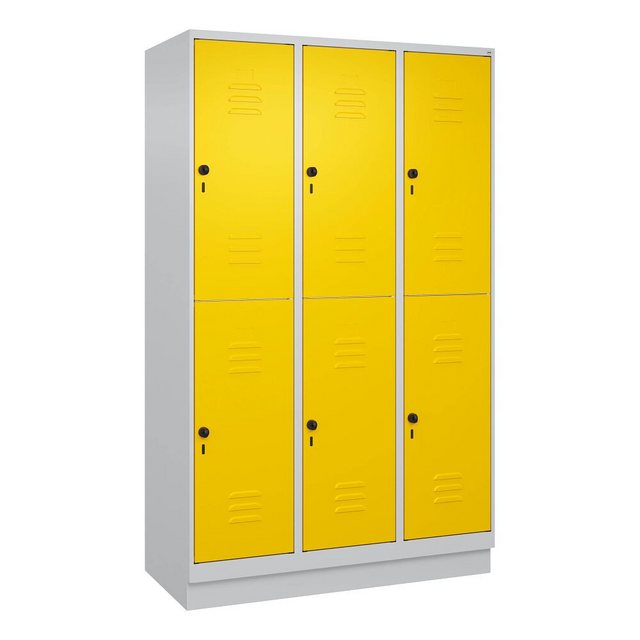 C+P Garderobenschrank Doppel-Garderobenschrank Classic Plus, Abteilbreite 4 günstig online kaufen