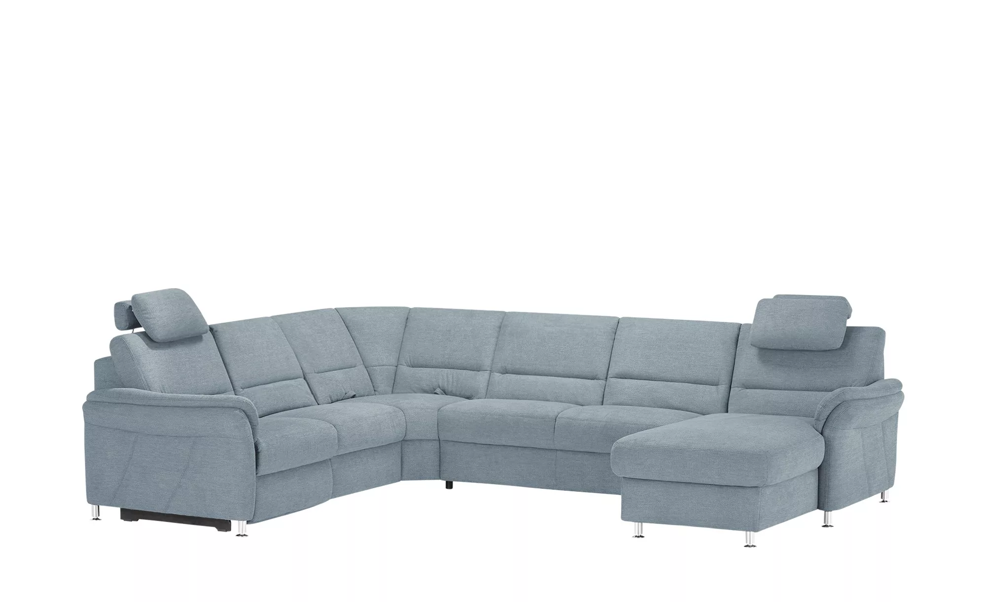 meinSofa Wohnlandschaft  Donald ¦ blau ¦ Maße (cm): B: 330 H: 89 T: 262 Pol günstig online kaufen