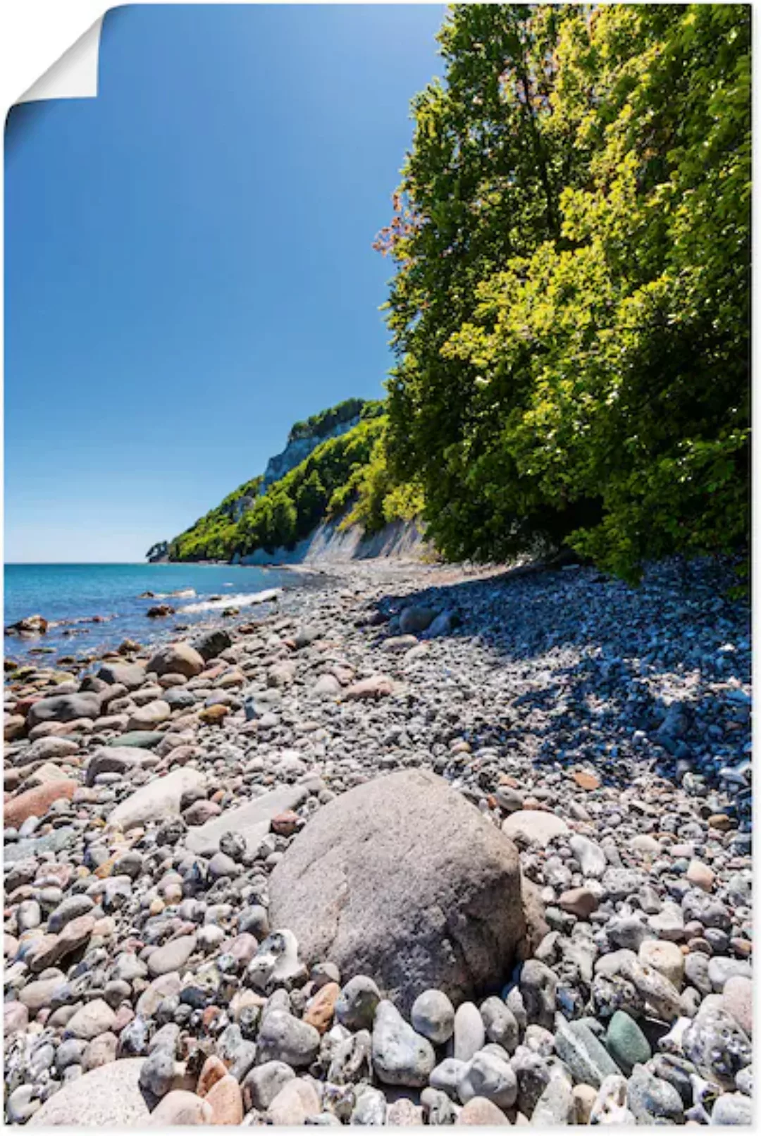 Artland Poster "Steine an der Ostseeküste Insel Rügen", Küstenbilder, (1 St günstig online kaufen
