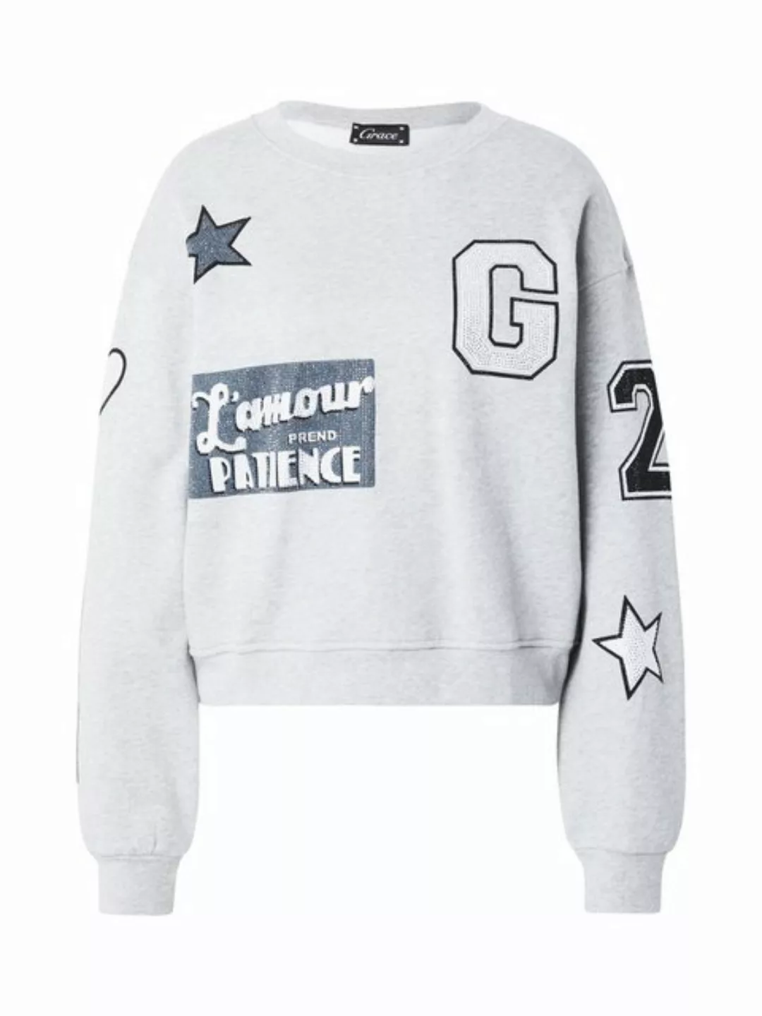 Grace Sweatshirt (1-tlg) Ziersteine günstig online kaufen