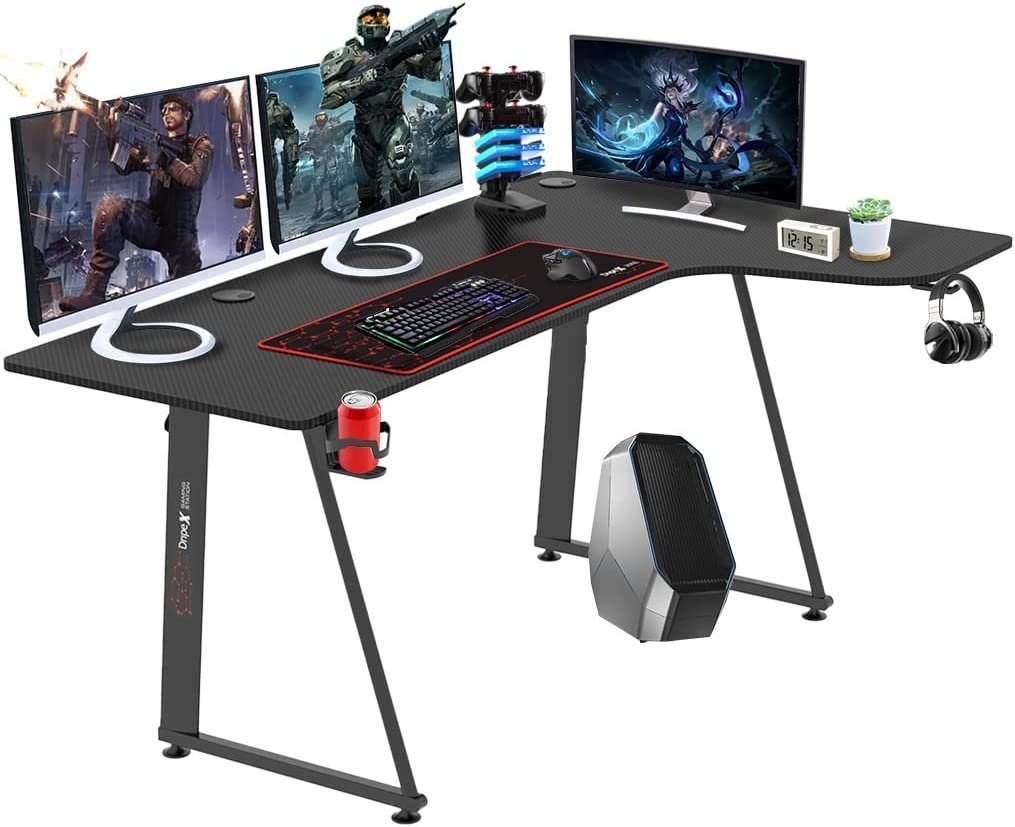 Dripex Eckschreibtisch Gaming Tisch L-Form 160cm günstig online kaufen