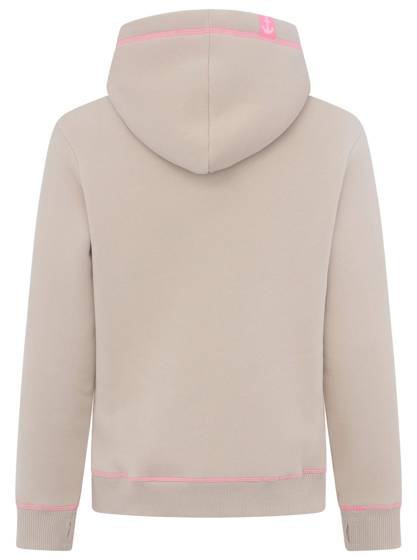 Zwillingsherz Hoodie ""Glücklich am Strand"", mit maritimer Stickerei, Käng günstig online kaufen