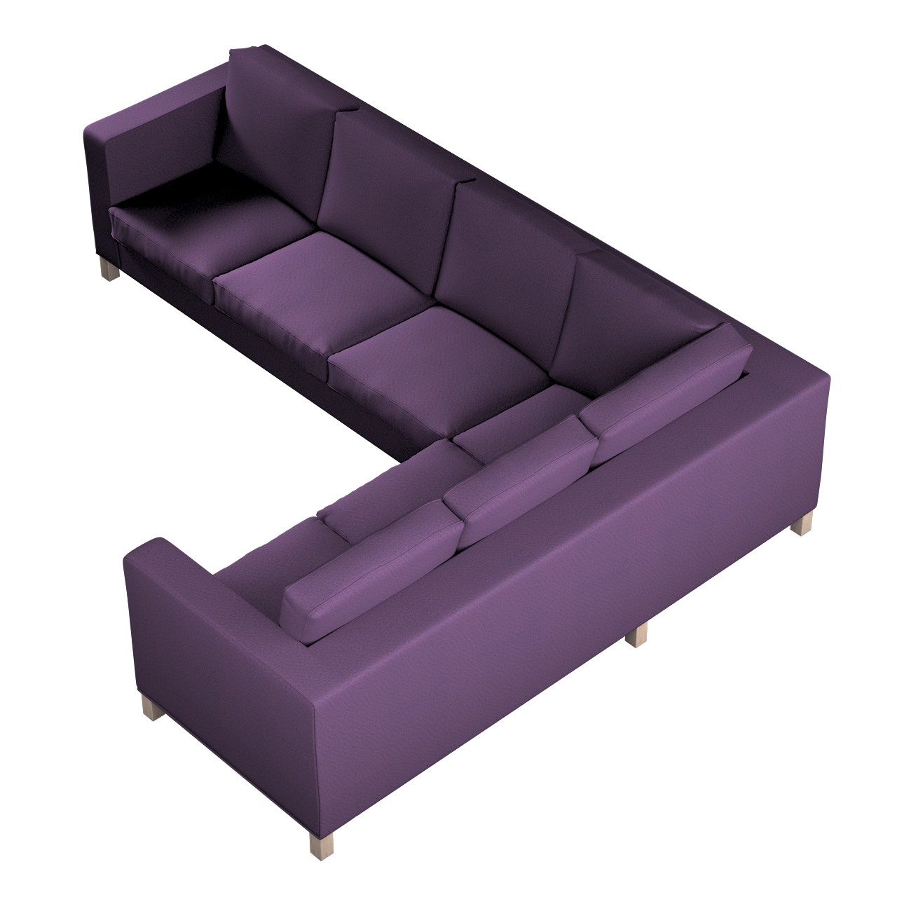Bezug für Karlanda Sofa Ecke links, violett, 36cm x 30cm x 50cm, Etna (161- günstig online kaufen