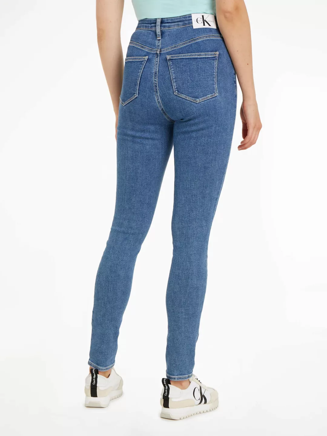 Calvin Klein Jeans Skinny-fit-Jeans "HIGH RISE SKINNY", mit Markenlabel günstig online kaufen