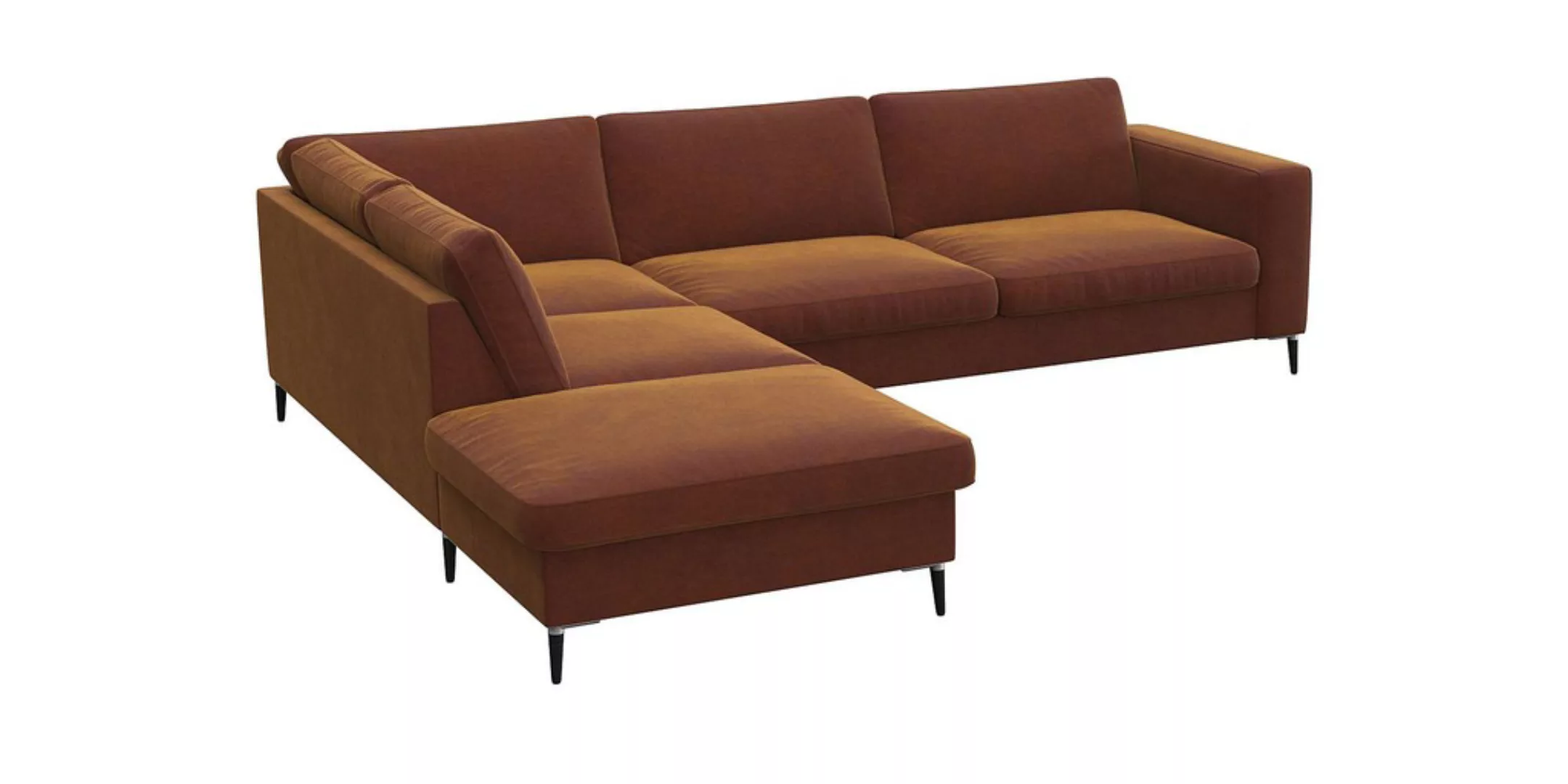 FLEXLUX Ecksofa »Fiore, super Sitzkomfort durch Kaltschaum im Sitz, L-Form« günstig online kaufen