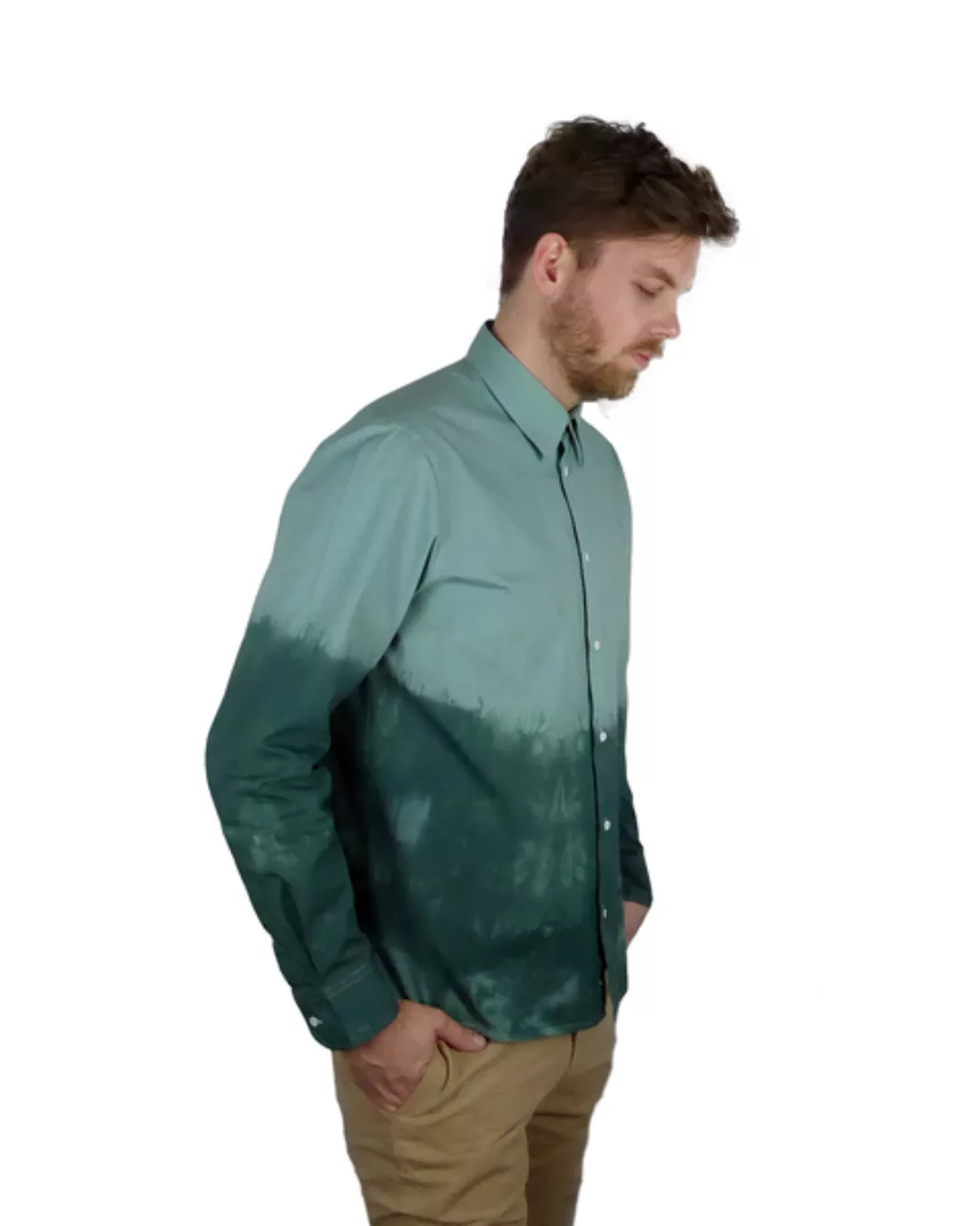 Dipp Batik Hemd Grün Aus Reiner Biobaumwolle günstig online kaufen