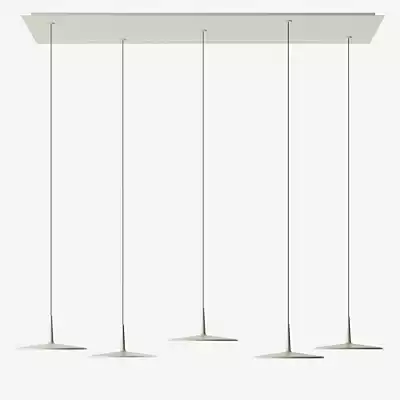 Vibia Skan Pendelleuchte LED 5-flammig, beige - Dali günstig online kaufen