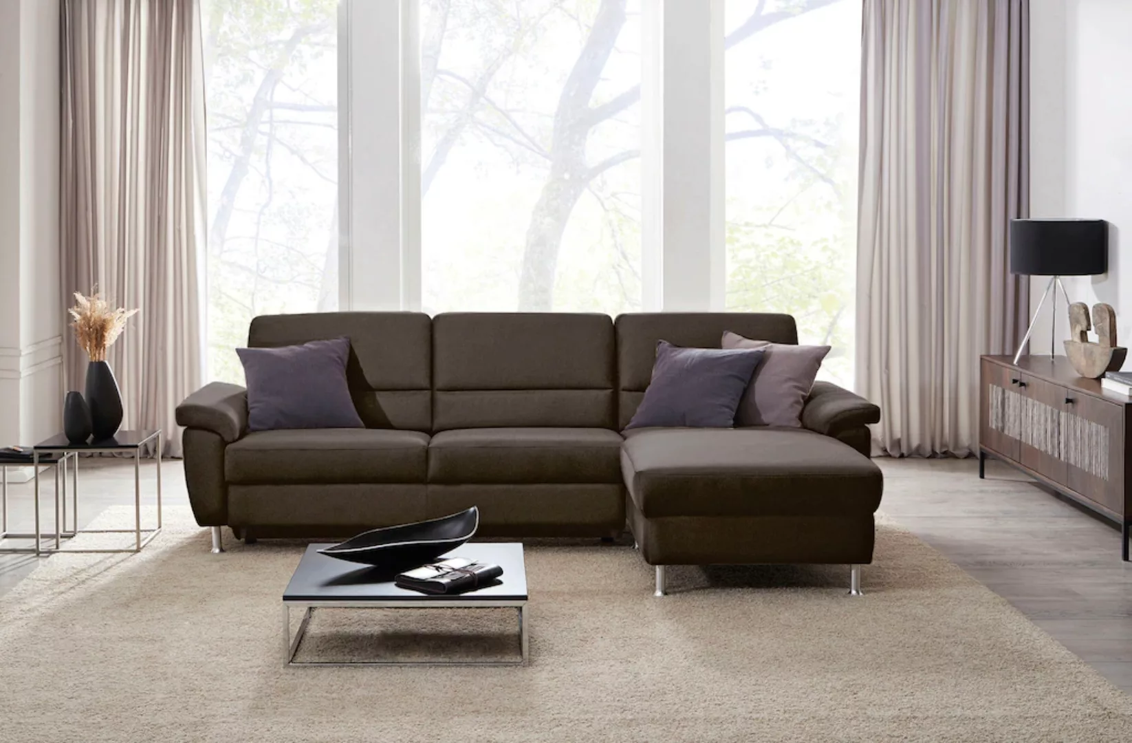 CALIZZA INTERIORS Ecksofa »Onyx L-Form«, Recamiere links oder rechts, wahlw günstig online kaufen