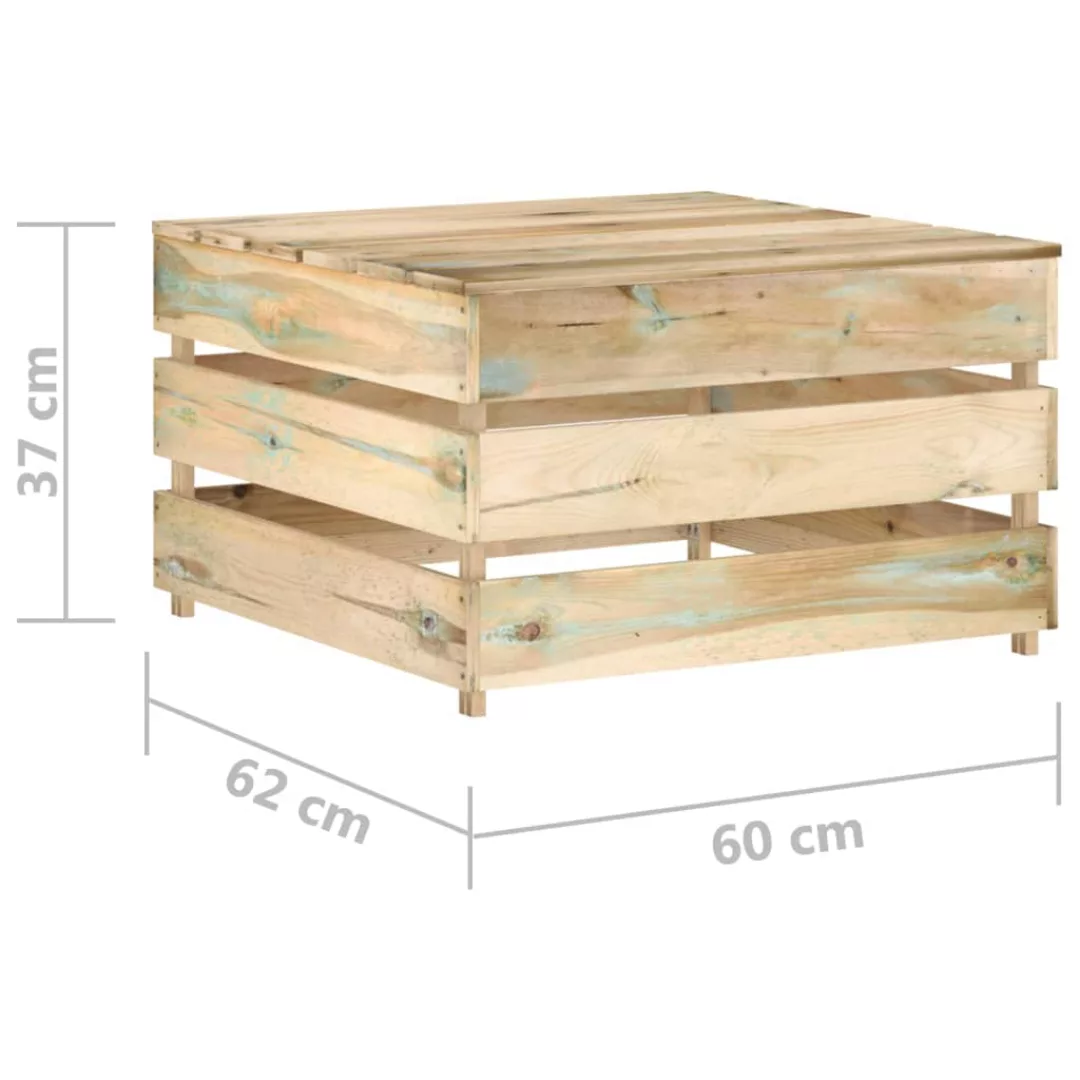 8-tlg. Garten-lounge-set Mit Kissen Grün Imprägniertes Holz günstig online kaufen