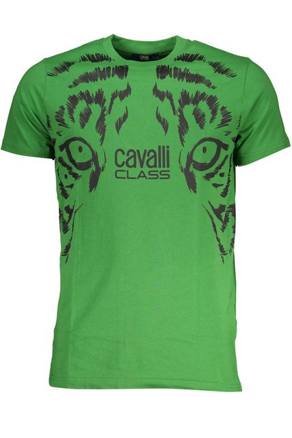 Cavalli Class T-Shirt Stilvolles Herren T-Shirt Grün mit Rundhals und günstig online kaufen