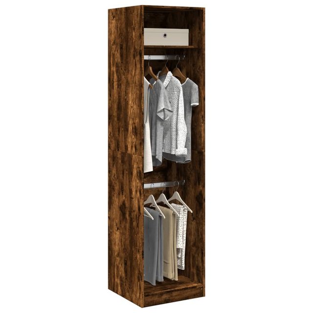 vidaXL Kleiderschrank Kleiderschrank Räuchereiche 50x50x200 cm Spanplatte günstig online kaufen