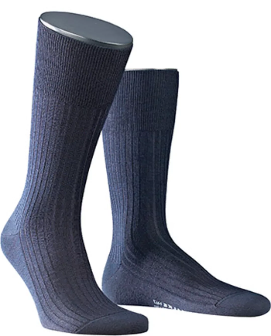 FALKE No. 7 Finest Merino Gentlemen Socken, Herren, 45-46, Blau, Uni, Schur günstig online kaufen
