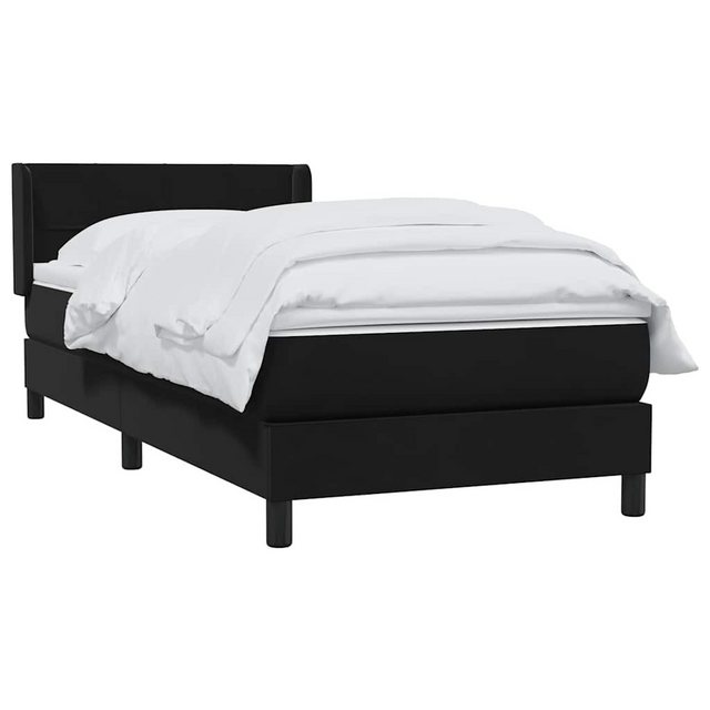 vidaXL Bett Boxspringbett mit Matratze Schwarz 100x220 cm Samt günstig online kaufen