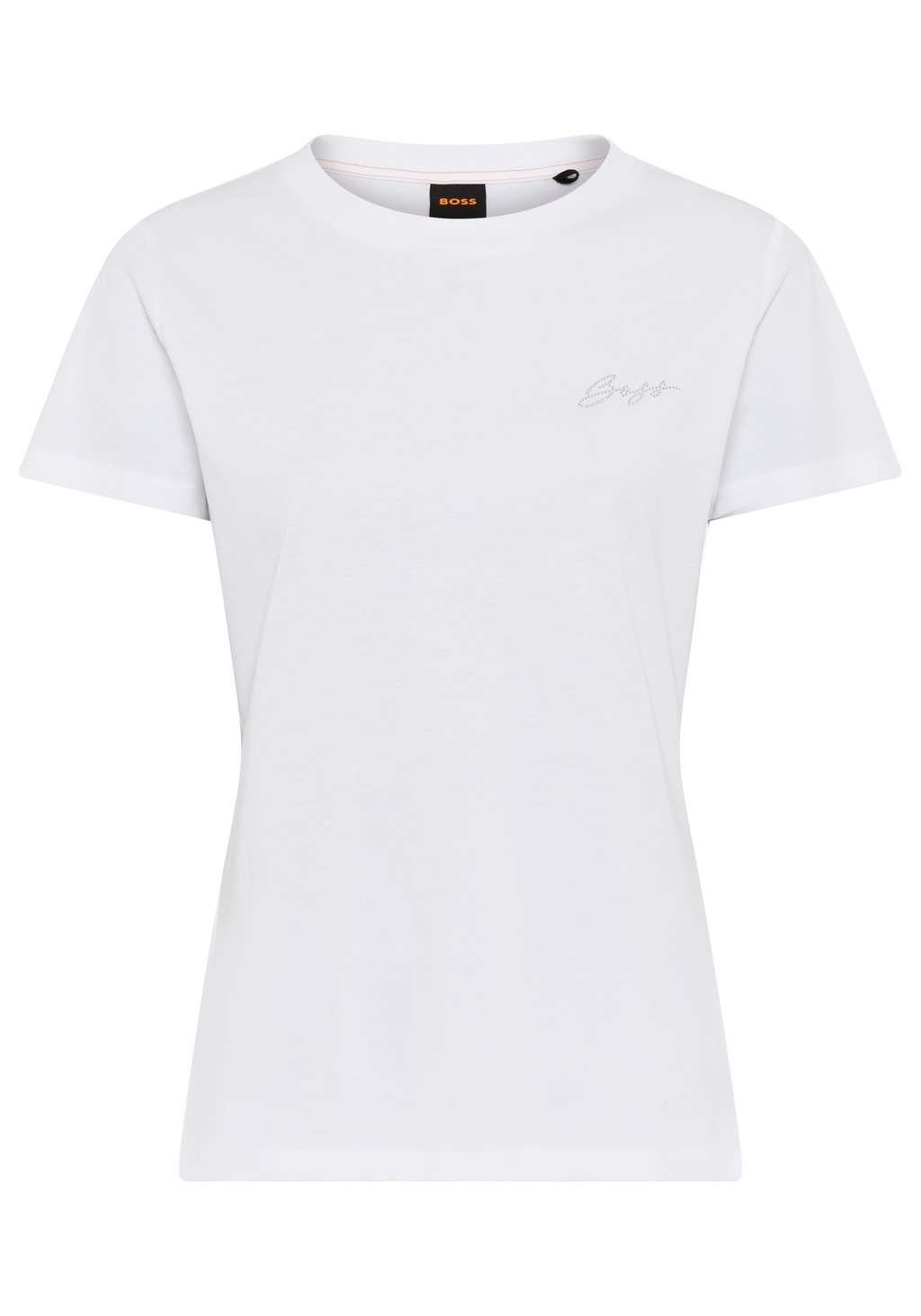 BOSS ORANGE T-Shirt "Esogo Premium Damenmode", mit Rundhals, Strassapplikat günstig online kaufen