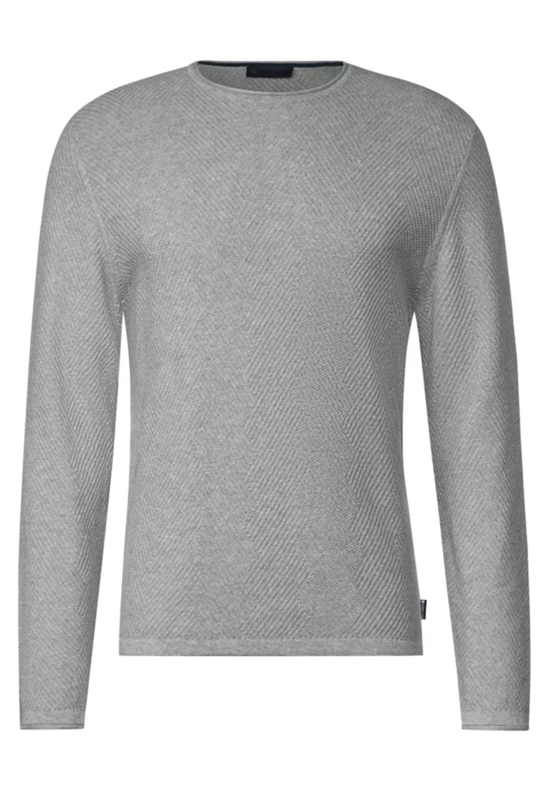 STREET ONE MEN Strickpullover, mit Rundhalsausschnitt günstig online kaufen