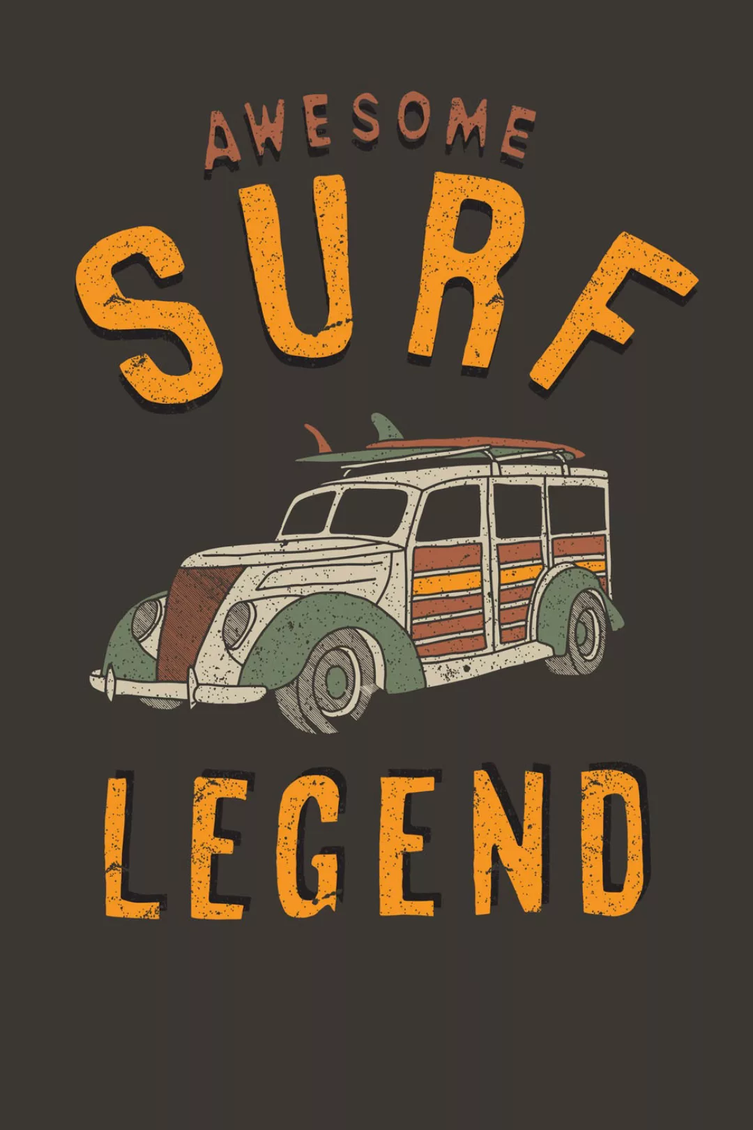 queence Metallbild "Surf Legend", (1 St.), Stahlschilder günstig online kaufen