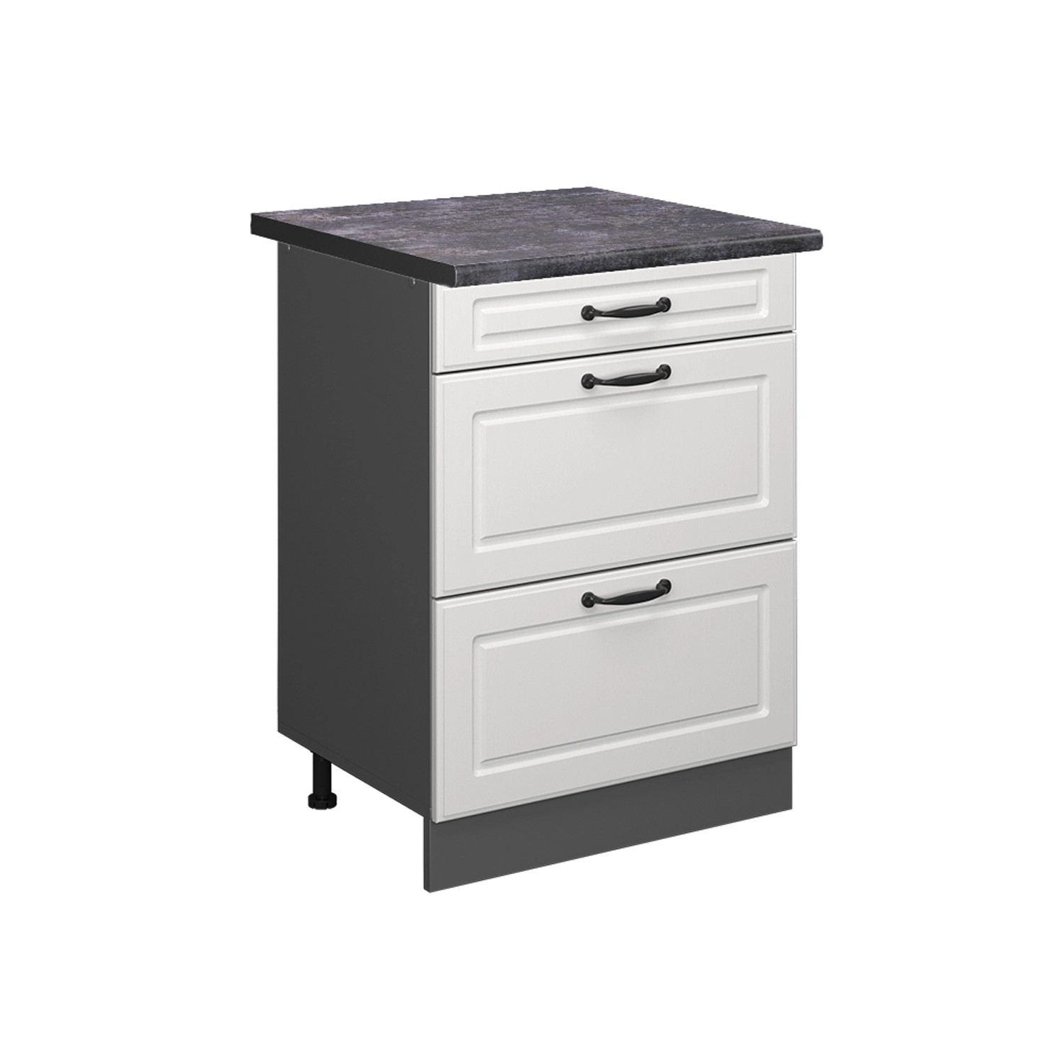 Vicco Unterschrank R-Line, Weiß Landhaus/Anthrazit, 60 günstig online kaufen