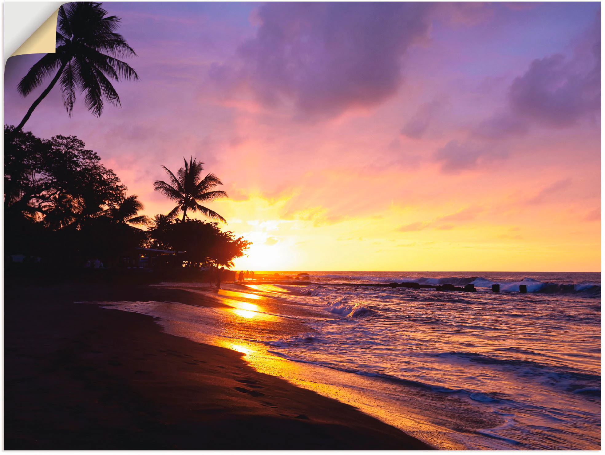 Artland Wandbild "Tropischer Strand", Sonnenaufgang & -untergang, (1 St.), günstig online kaufen