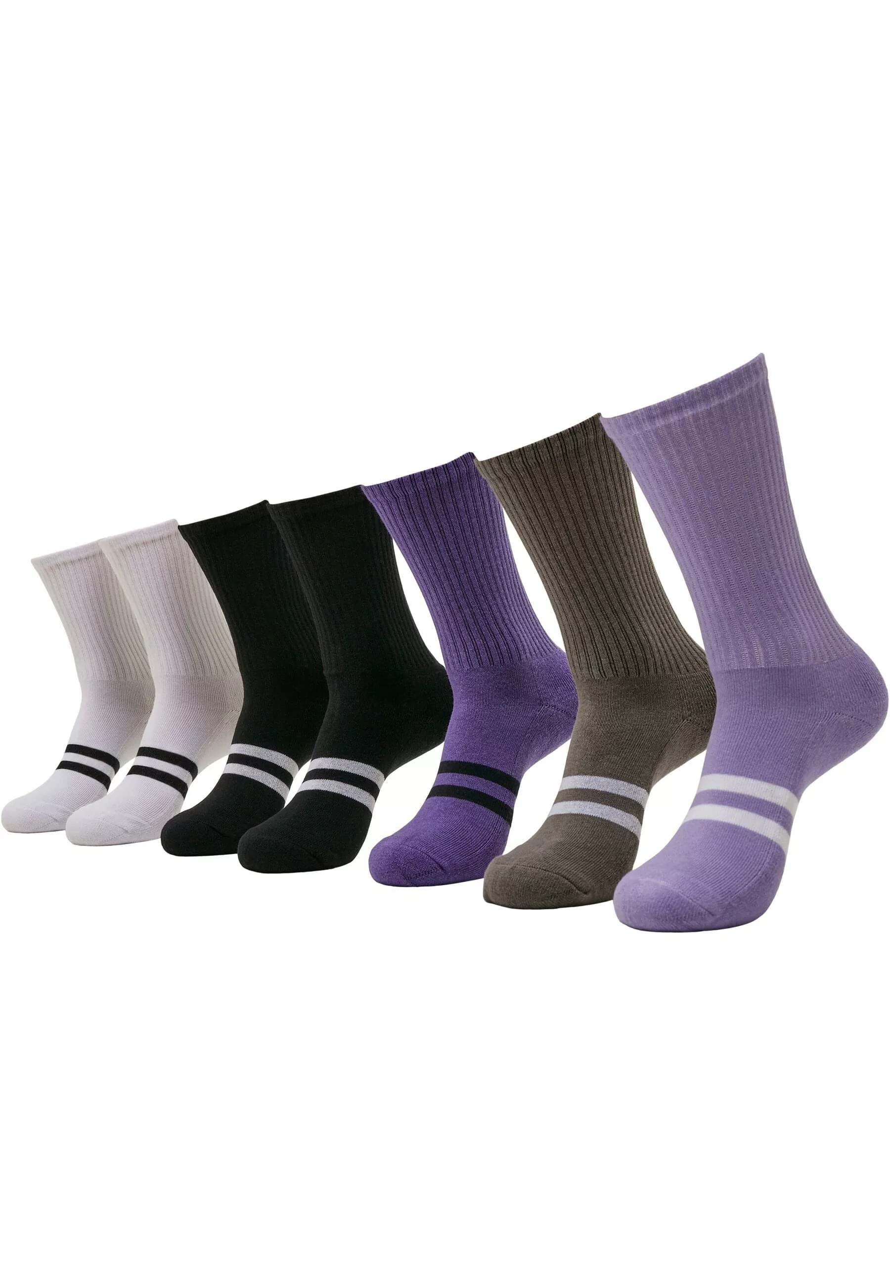 URBAN CLASSICS Basicsocken "Urban Classics Unisex Double Stripes Socks 7-Pa günstig online kaufen