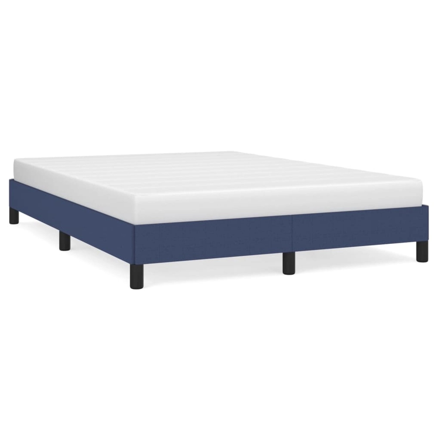 vidaXL Bettgestell Blau 140x190 cm Stoff Modell 11357230 günstig online kaufen