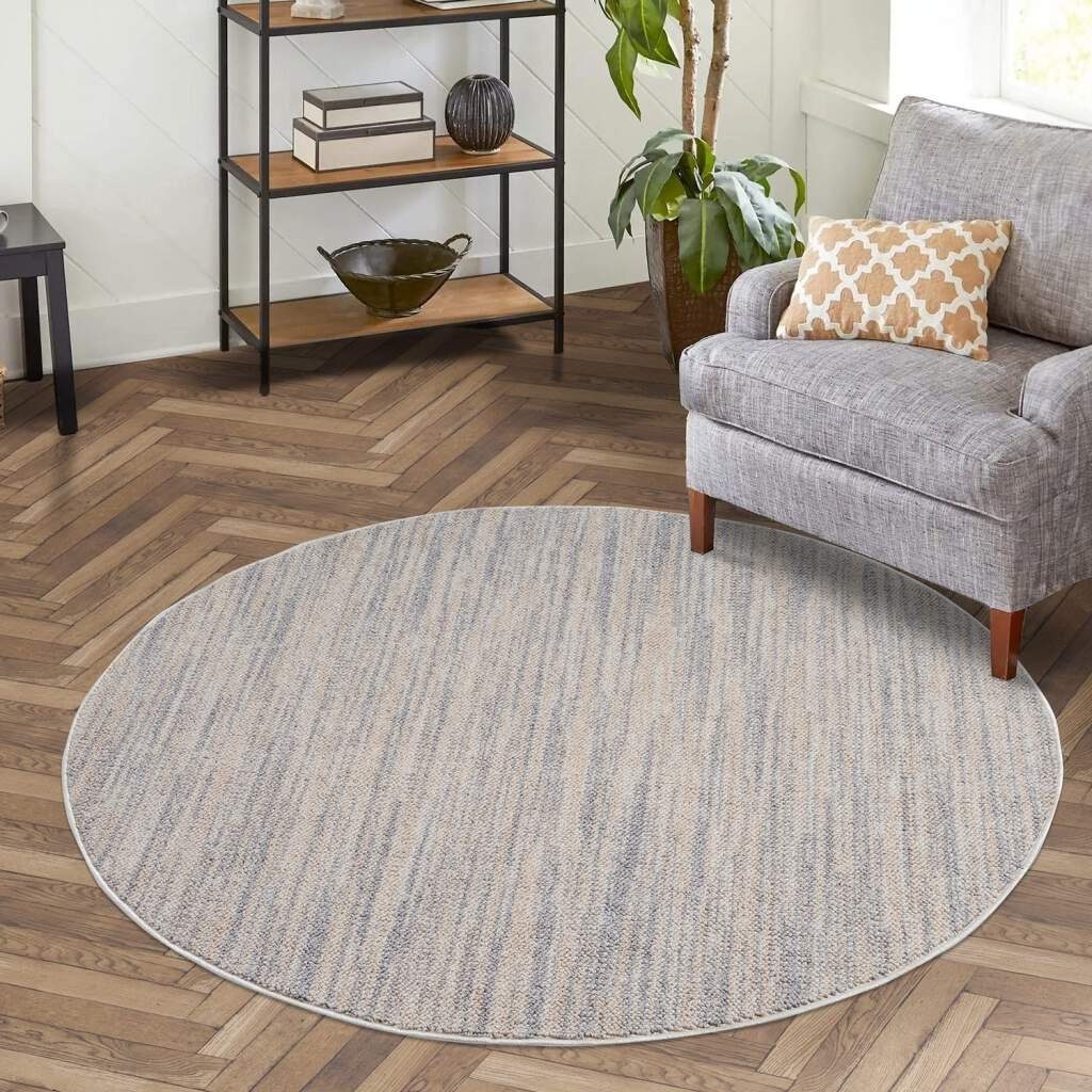 Carpet City Teppich »CLASICO 0052«, rund, 11 mm Höhe, Kurzflor, Hochtief-Mu günstig online kaufen
