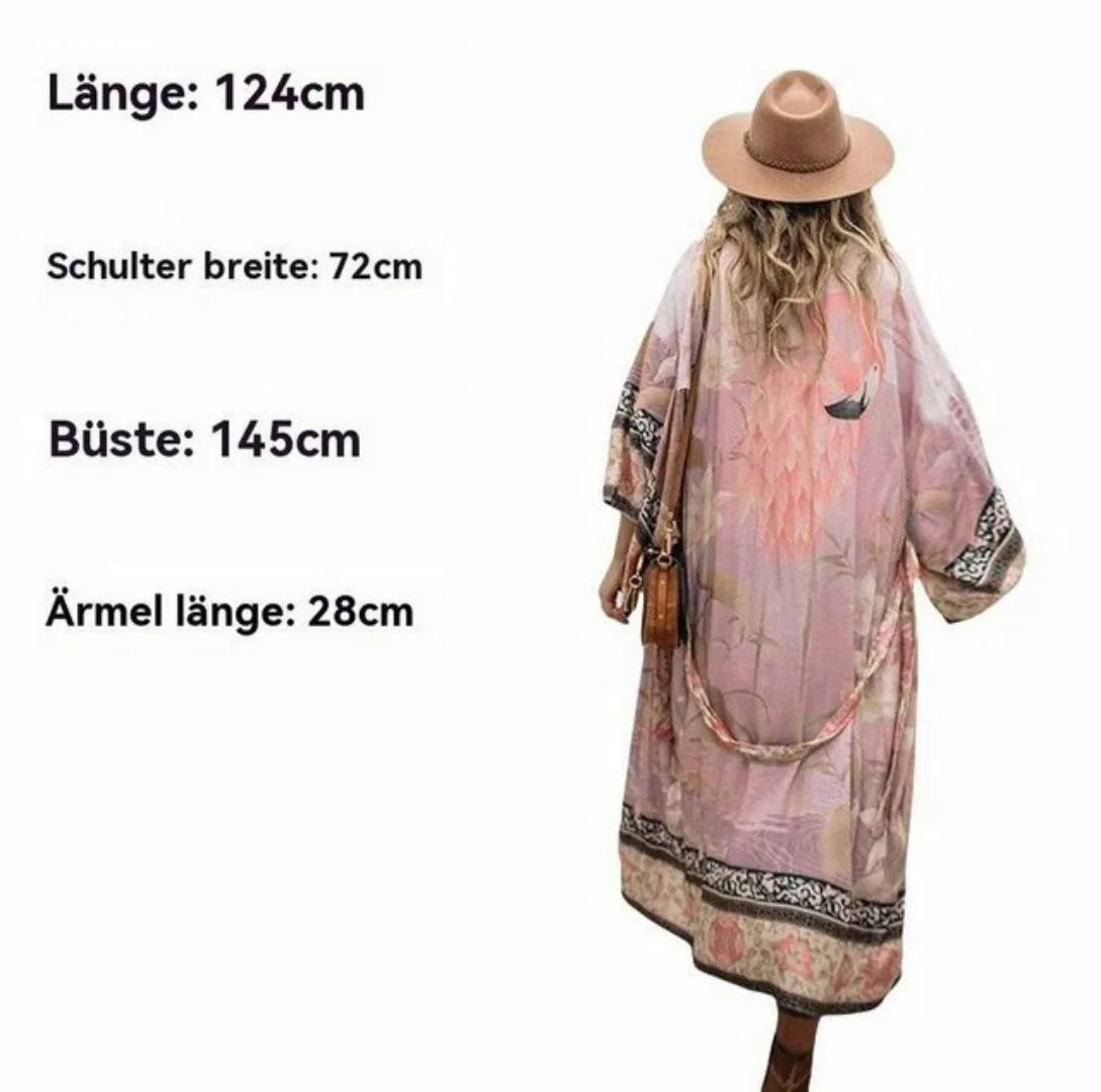 AUKUU Strandkleid Hellviolette Sonnenschutzjacke im Hemdenstil für den Urla günstig online kaufen