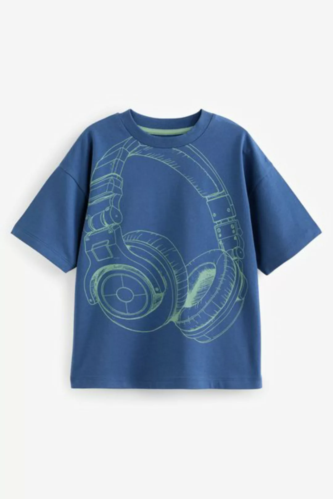 Next T-Shirt Relaxed Fit Kurzarm-T-Shirt mit Grafikprint (1-tlg) günstig online kaufen