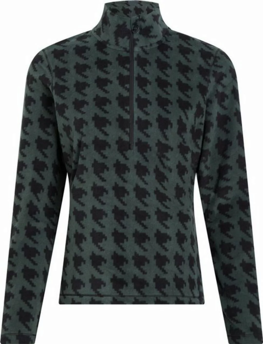 McKINLEY Fleecepullover Da.-Langarmshirt Dora II W AOP/GREEN DARK günstig online kaufen