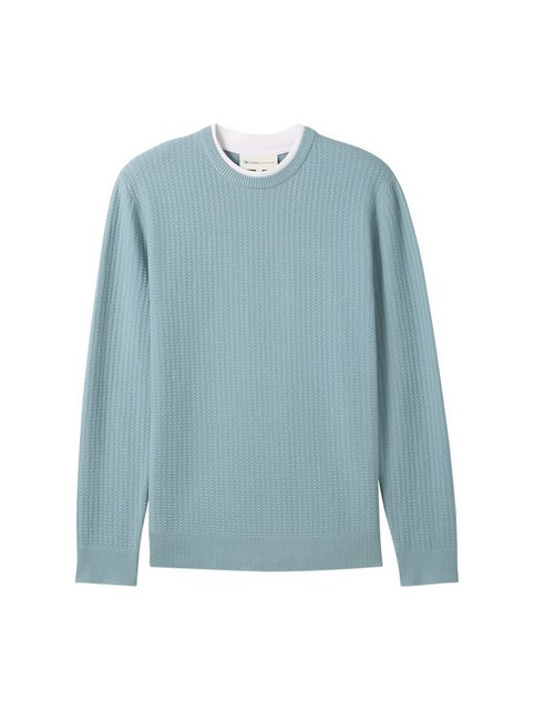 TOM TAILOR Denim Strickpullover Strickpullover im 2-in-1-Look günstig online kaufen