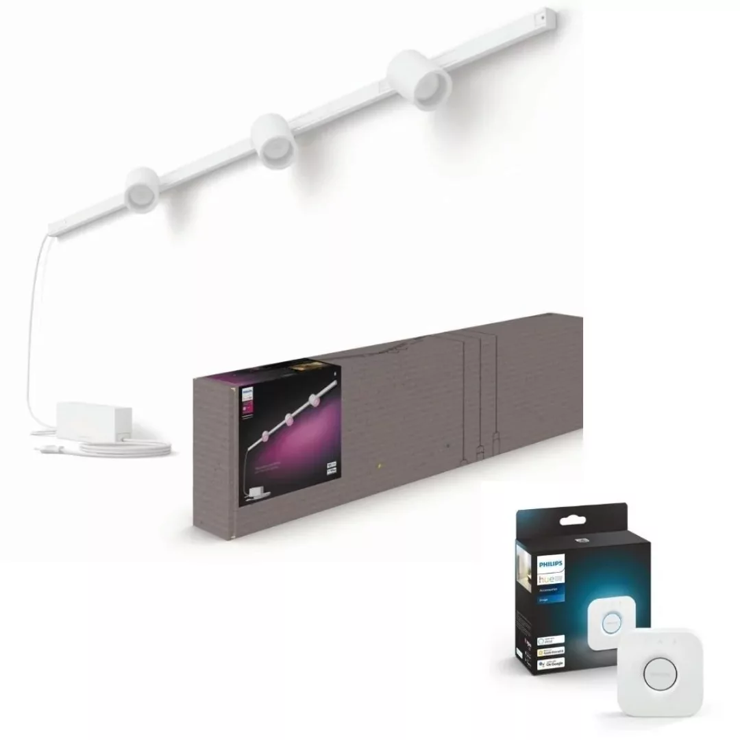 Philips Hue Bluetooth White & Color Ambiance Schienensystem Perifo Spot in günstig online kaufen