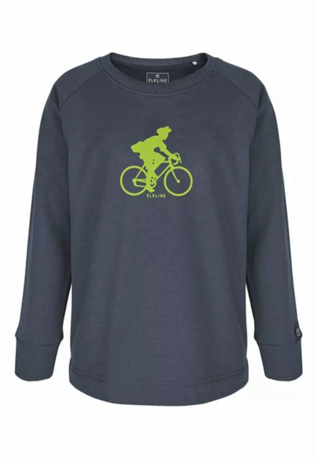 Elkline Sweatshirt Two Wheels Bike Brust Print günstig online kaufen