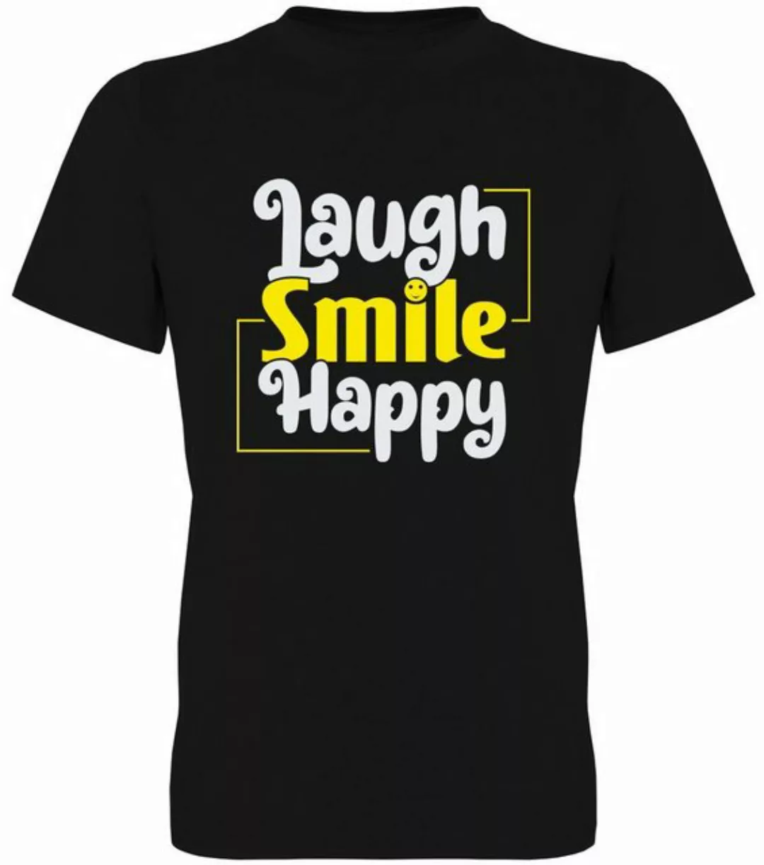G-graphics T-Shirt Laugh Smile Happy Herren T-Shirt, mit Frontprint, mit Sp günstig online kaufen