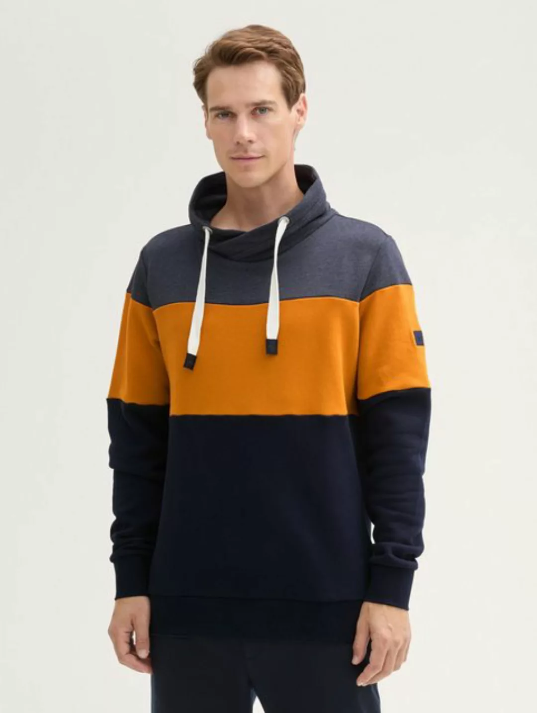 TOM TAILOR Sweatshirt Snood mit Colour Blocking günstig online kaufen