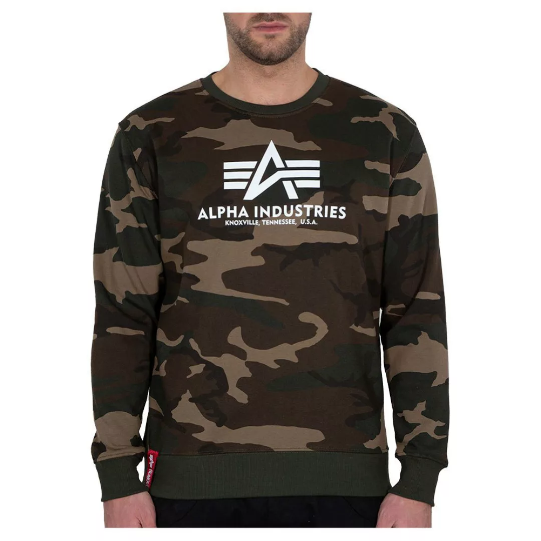 Alpha Industries Basic Camo Sweatshirt XS Woodland Camo 65 günstig online kaufen