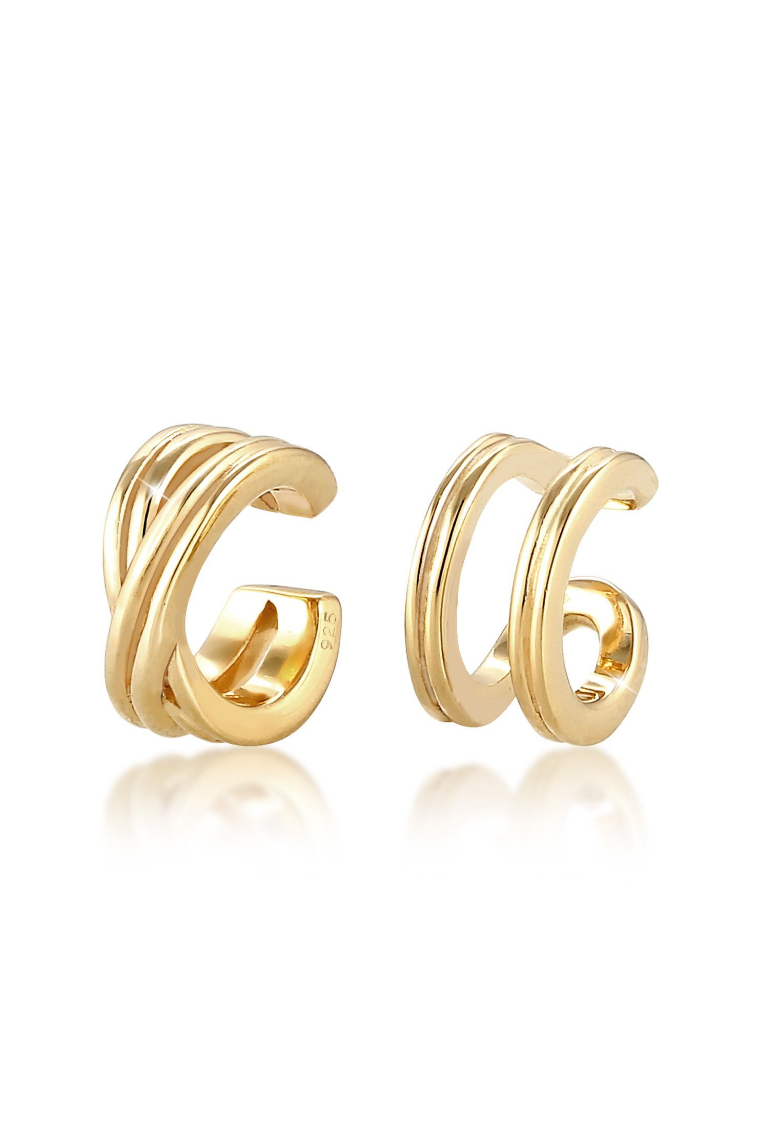 Elli Paar Ohrhaken Earcuff ohne Stein günstig online kaufen